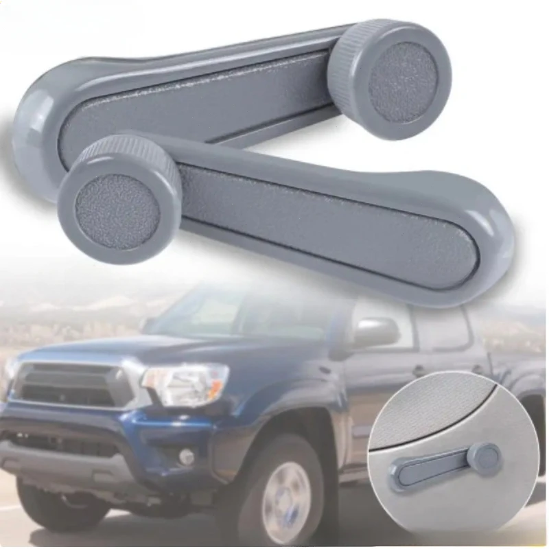A Pair Car Lift Window Handle Suitable For Toyota Fortuner Hilux Rear Door Lifter Handle Assembly Nterior Vulnerable Accessories