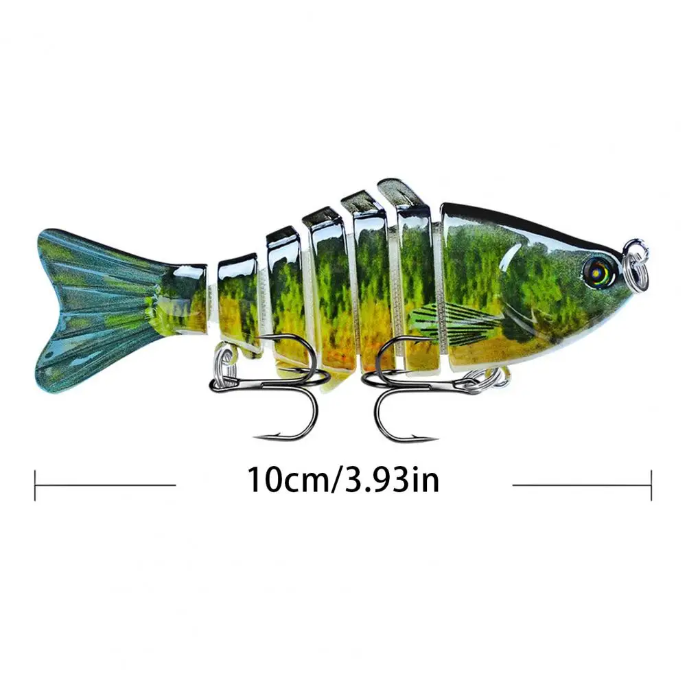 

10CM/15.5G Multi-Jointed Fishing Lure With Hooks Realistic 7-Section Swimbait Plastic Artificial Bait Saltwater Fishing Supplies