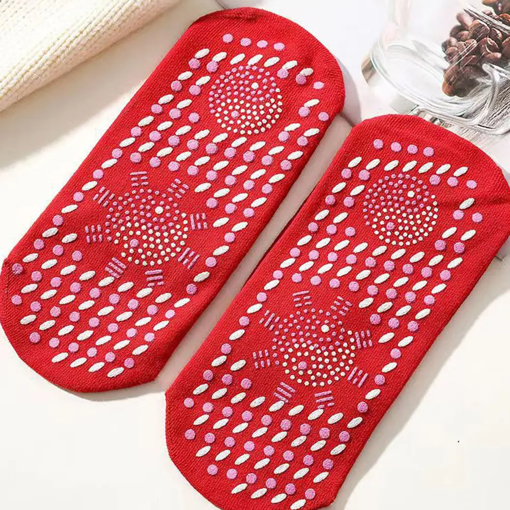 

6Pairs Self Heating Warm Winter Socks Comfortable Cotton Mid Tube Socks for Men Women Skiing Hiking Daily Use Women Accessory