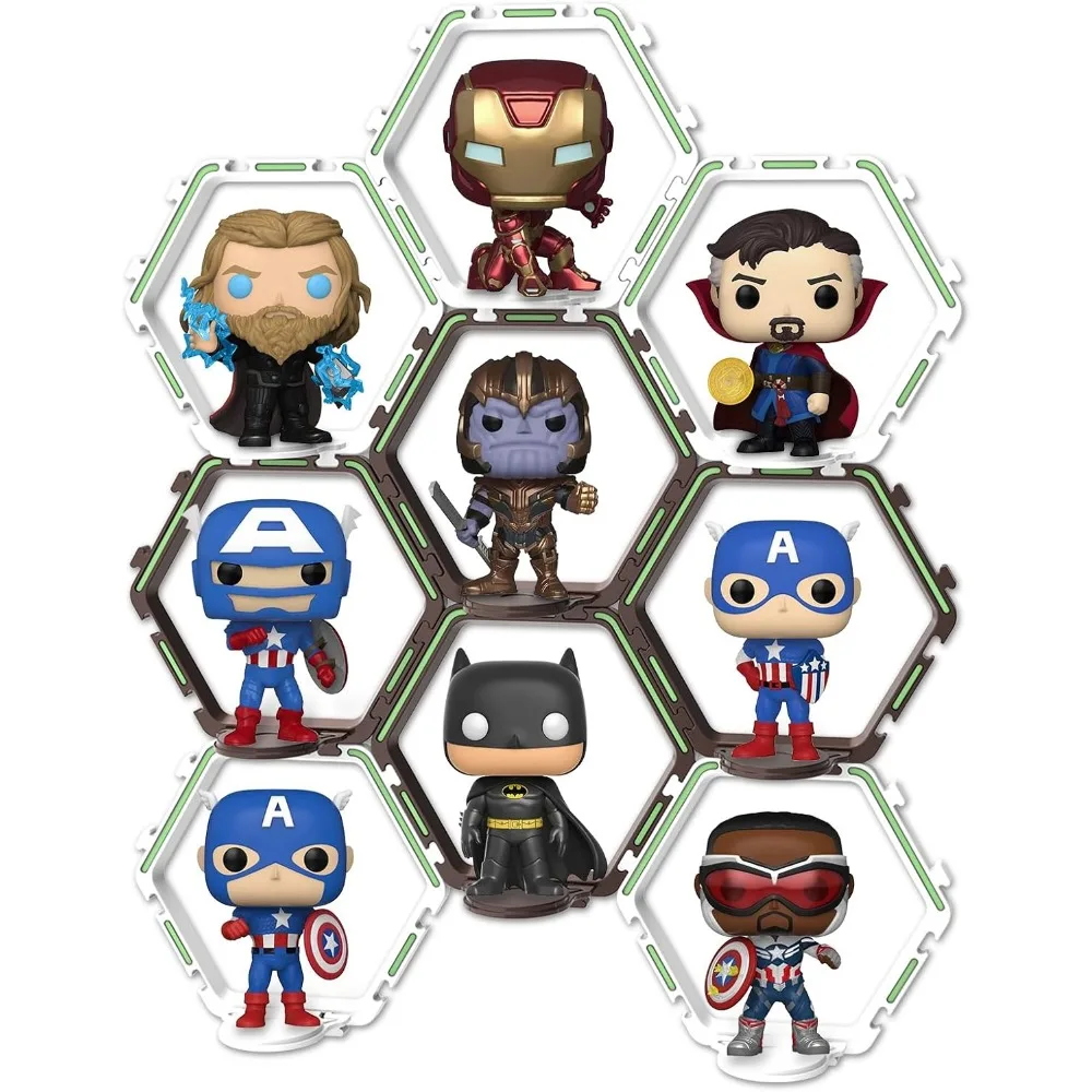 

9-комплектная полка для коллекционных фигурок funko pop, плавающие полки, витрина для органайзера и украшения, дисплей