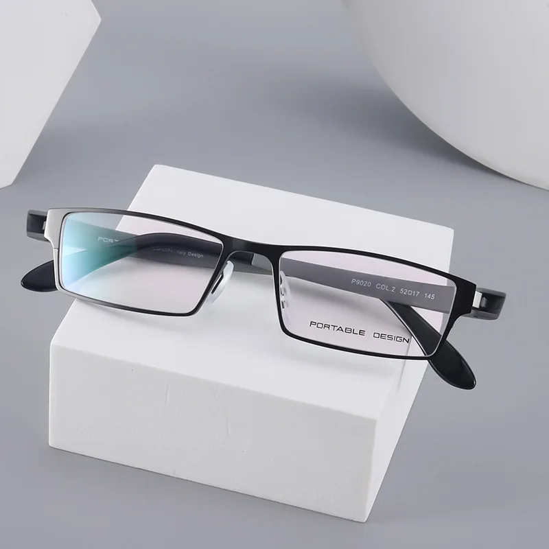 Business Style Men Metal Glasses Frame Eyewear Myopia Hyperopia Reading Optical Prescription Recipe Lenses Oculos Eye Glasses