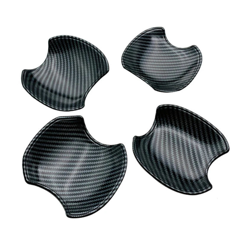 

AD05-for 2020 2021 Toyota Corolla Cross Door Handle Bowl Sticker Cap Carbon Fiber Pattern ABS Car Accessories