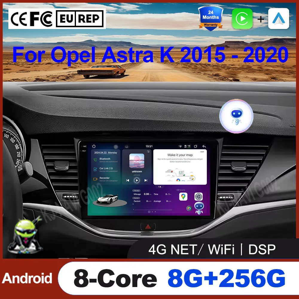 Android 16 Auto Car Video Player Wireless Carplay GPS Navigation Multimedia For Opel Astra K 2015 - 2020 Tools Wireless Carplay