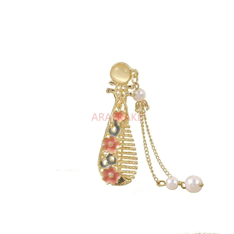 Stile antico, pipa, spilla con ciondolo a bottone qipao Hanfu tè abbigliamento nappa retrò nuovi gioielli in stile cinese