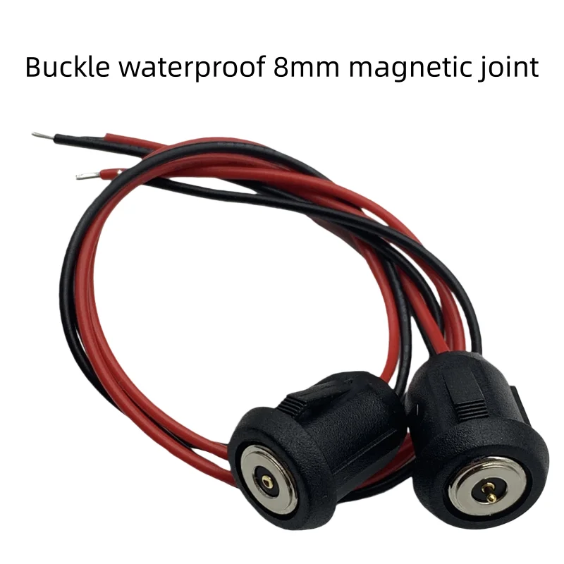 1pcs Buckle waterproof 8mm magnetic connector charging source interface contact male and female plug interface connector