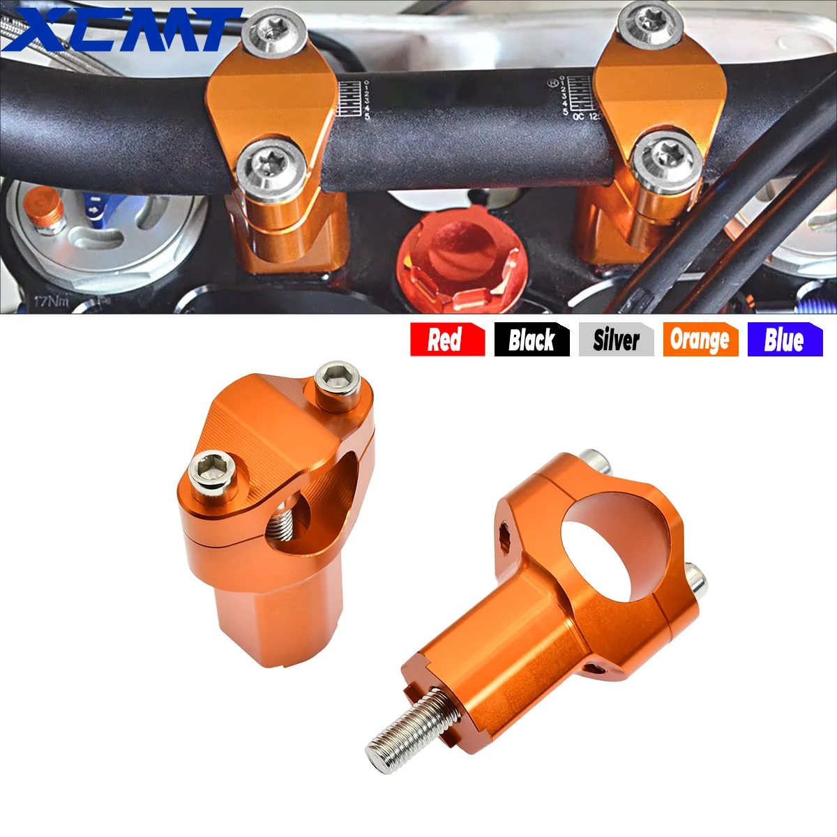 

Motorcycle 55mm Handlebar Riser Bar Clamp Mount For KTM EXC EXCF TE FE For GasGas EX EC MC For BETA RR 250 300 350 400 450 500