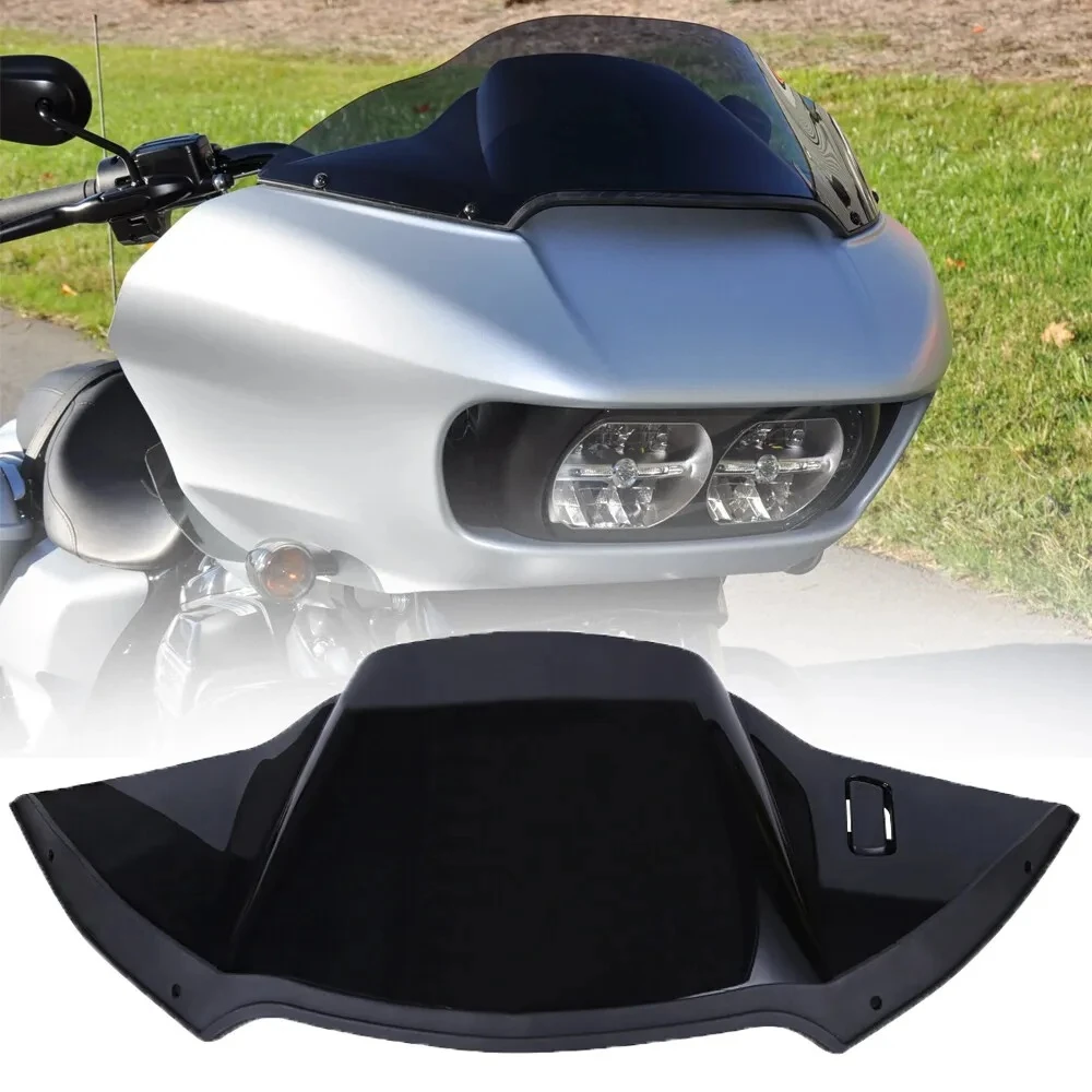 Motorcycle Black Top Air Duct Cover Fairing Cover for Harley Touring Road Glide 2015-UP