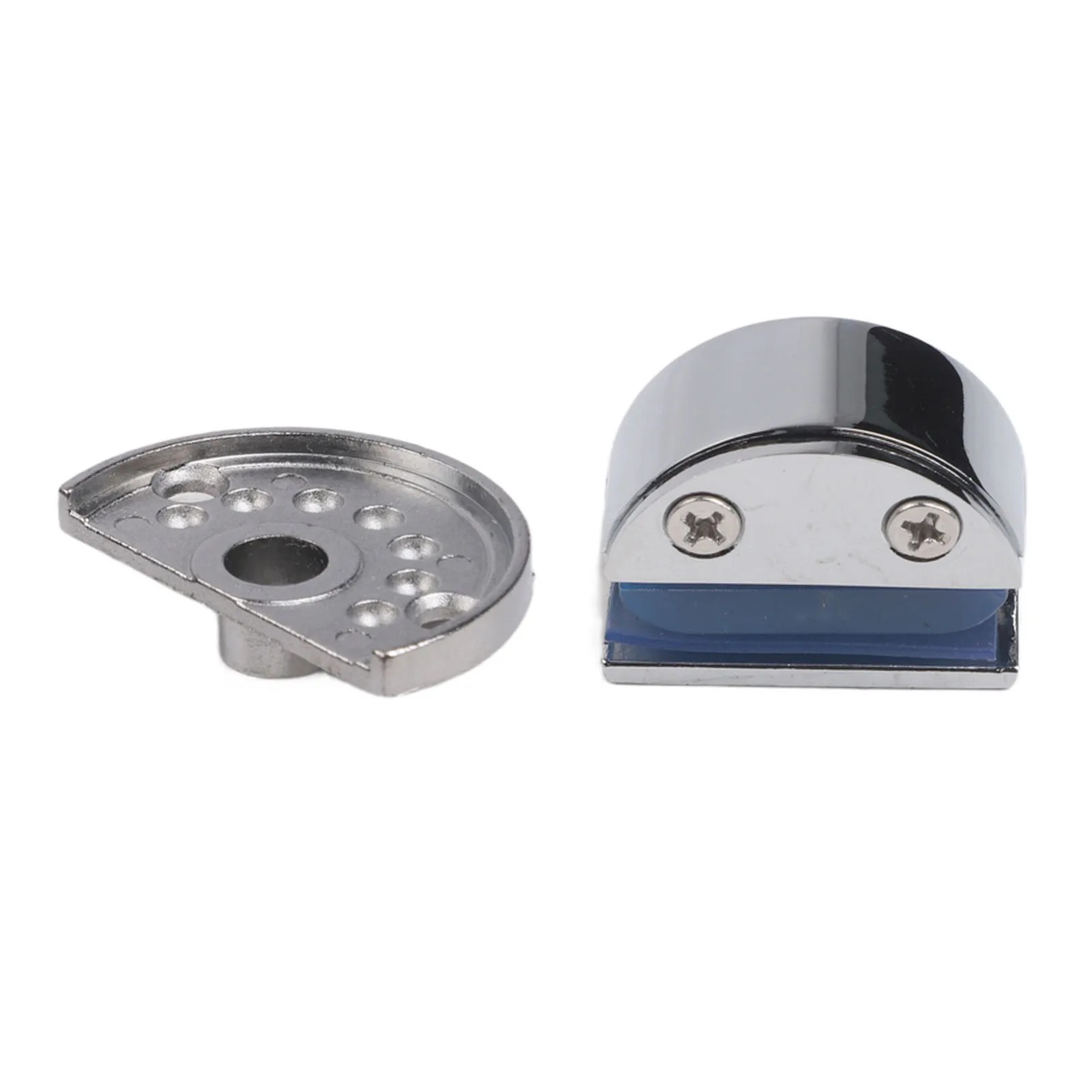 Glass Door Mounting Hinge for 6 8mm Panels with Spring Load and Rotation Adjustment Zinc Alloy Design for Long Term Indoor Use