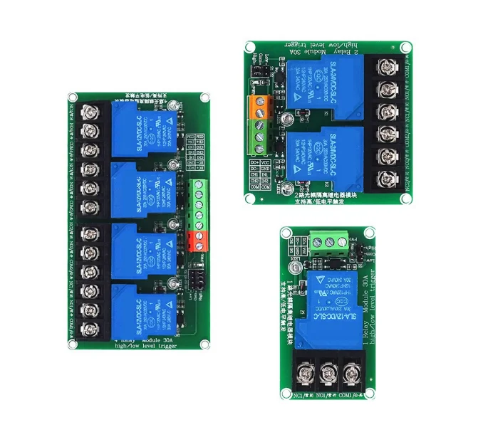1-channel 2-channel 4-channel 30A high and low level trigger relay module 5V smart home PLC automation control