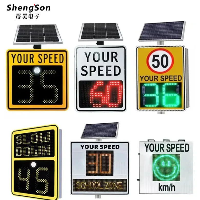 Solar Radar Speed Display Sign Construction Site Heavy Portable Design Accident Prevention for Best Seller High Quality