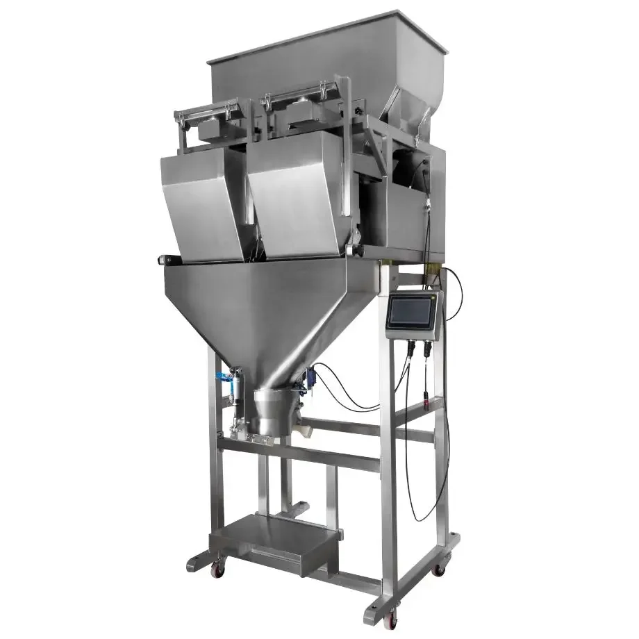 2 head 3L hopper linear weigher packing machine seed rice candy filling machine