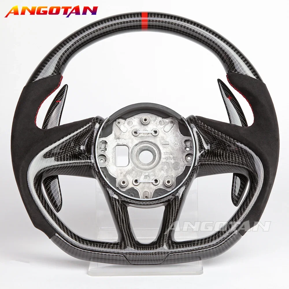 

LED Carbon Fiber Steering Wheel Fit For McLaren 720S 570 600LT 540C 12C 620R 2015-2021 LED Racing Car Steering Wheel