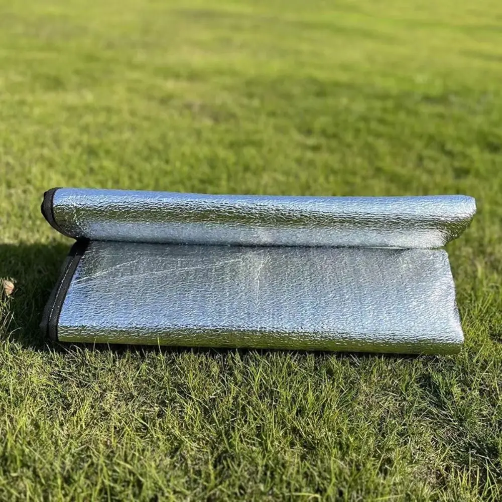 Foldable Thermal Camping Mat Ultralight Waterproof Insulation Foam Foil Mat Tent Footprint Reflecting Heat Sleeping Pad Outdoor