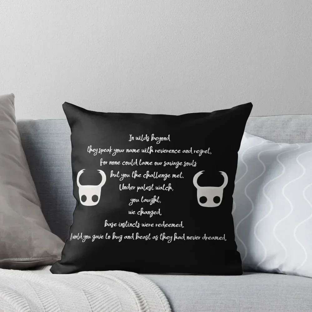 Hollow Knight Poem Throw Pillow Sofa Cushions Marble Cushion Cover pillow cover christmas Luxury Cushion Cover pillow