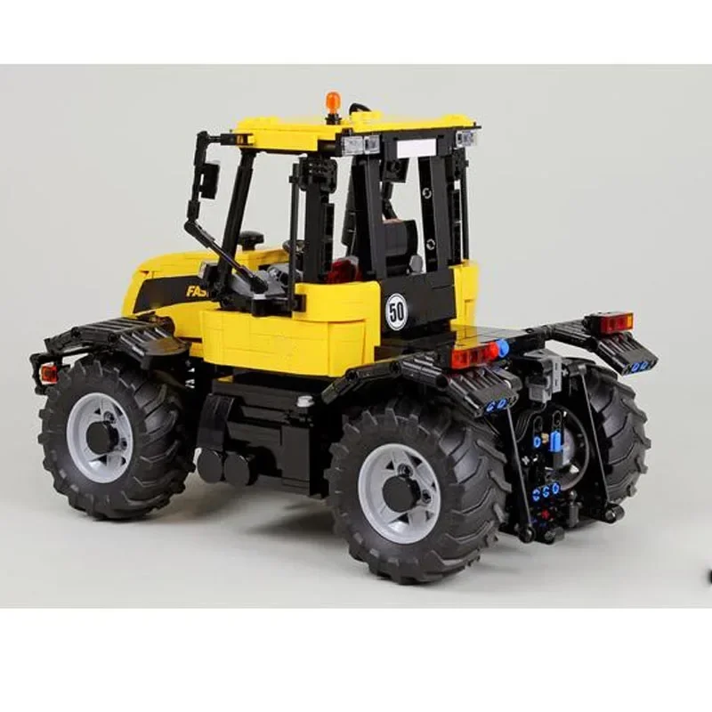 MOC-169365 Agricultural Tractor and MOC-169574 Trailer Scale 1:17 Building Blocks Model Children's Birthday Toys Christmas Gifts