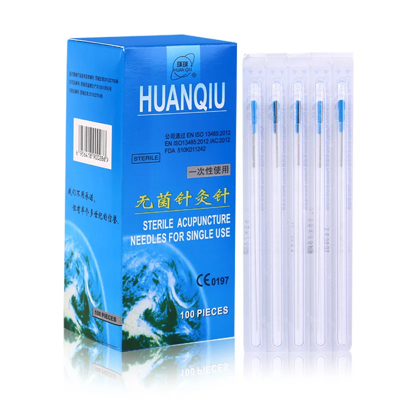 100pcs disposable Sterile acupuncture needle with tube one needle with one guide tube Acupuncture Needle Disposable Needle