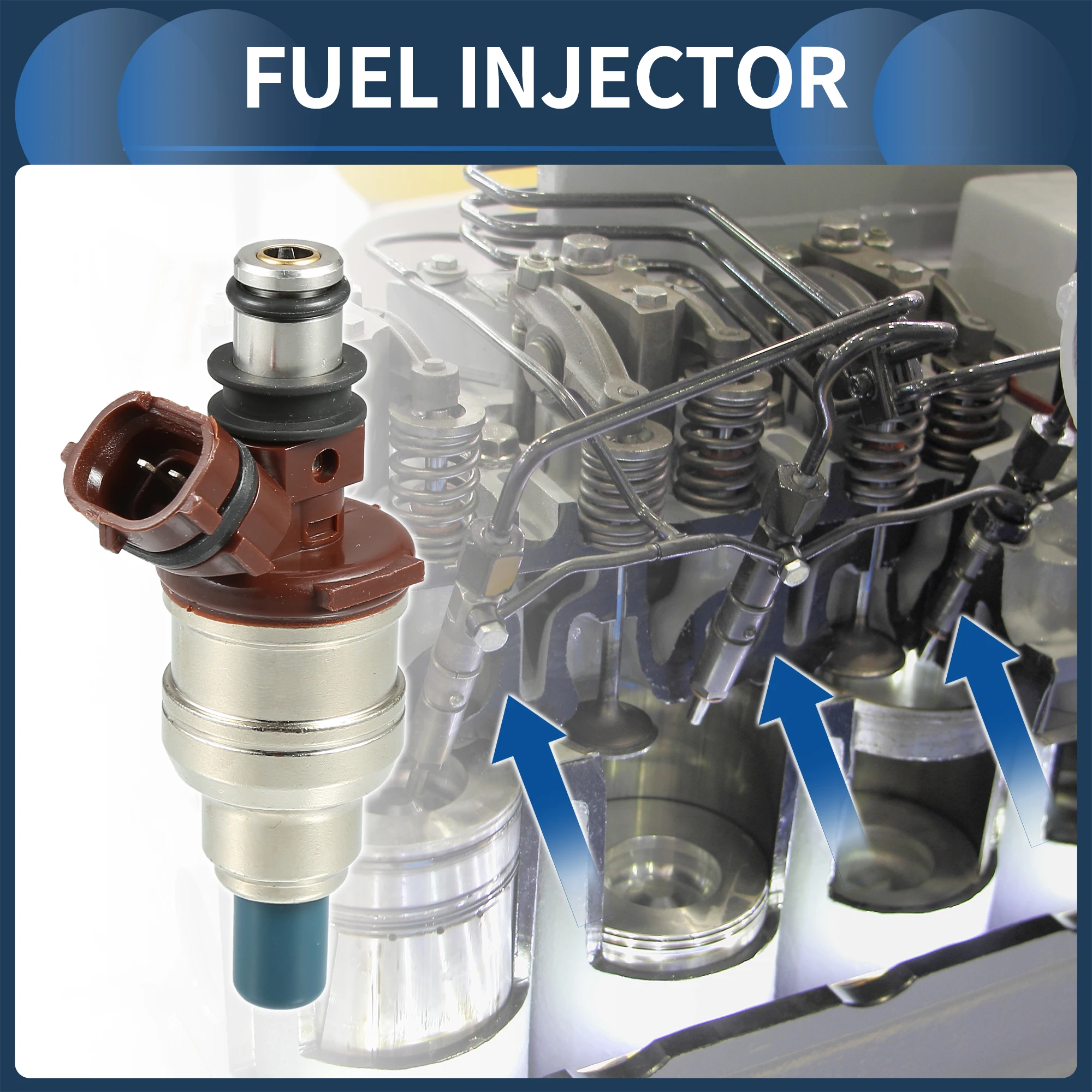 

UXCELL No 23209-65020 Топливная форсунка для Toyota 4Runner 1989-1995 3.0L коричневая 6 шт.