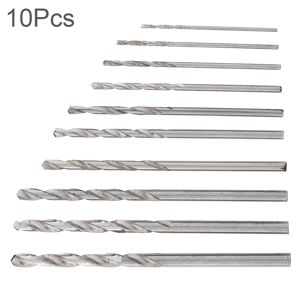 10pcs/lot Drill Bit High Speed Metric HSS Twist Drill Bits Coated Set 0.8MM -3.0MM Stainless Steel Small Cutting Resistance