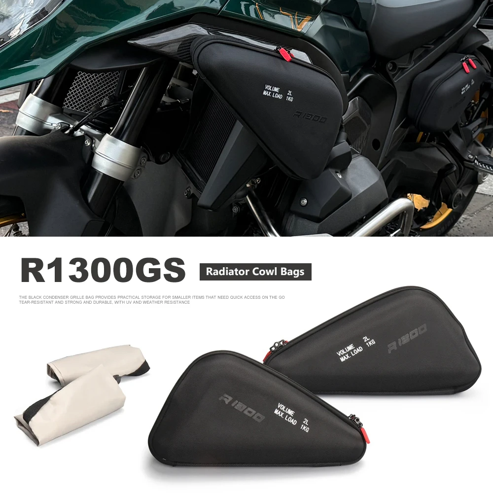 

Motorcycle Left Right Radiator Cowl Bags Side Fairing Tool Bag 1KG For BMW R1300GS 2023 2024 2025 R 1300 GS GS1300 R 1300GS