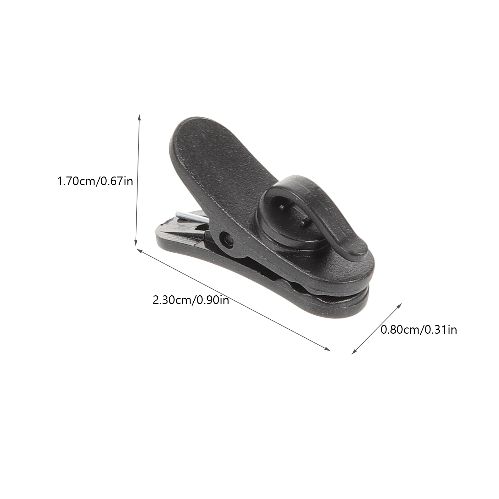 20 piezas Mini Clips de micrófono Lavalier abrazaderas de cordón de solapa corbata para grabación de voz micrófono inalámbrico de Audio y vídeo