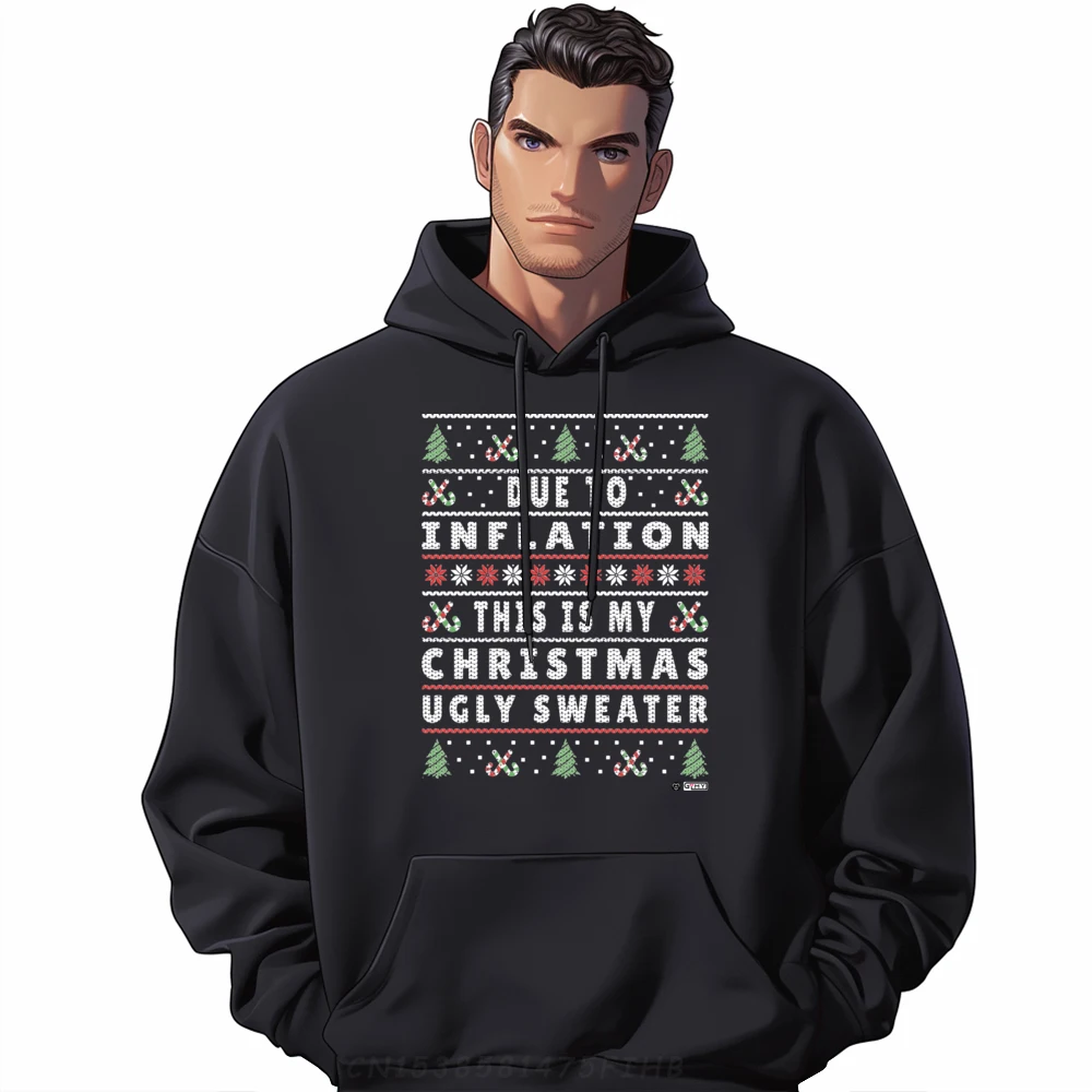 

Due to Inflation Ugly Christmas Sweater Funny Xmas Quote Printed Hoodie Band Tshirts Tshirts Gift