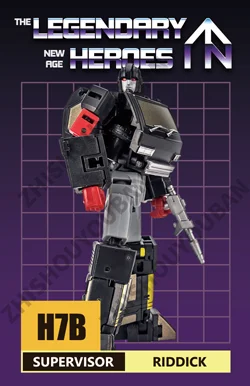 

Exclusive production of NEWAGE NA transforming robot action map H7B SUPERVISOR RIDDICK character card