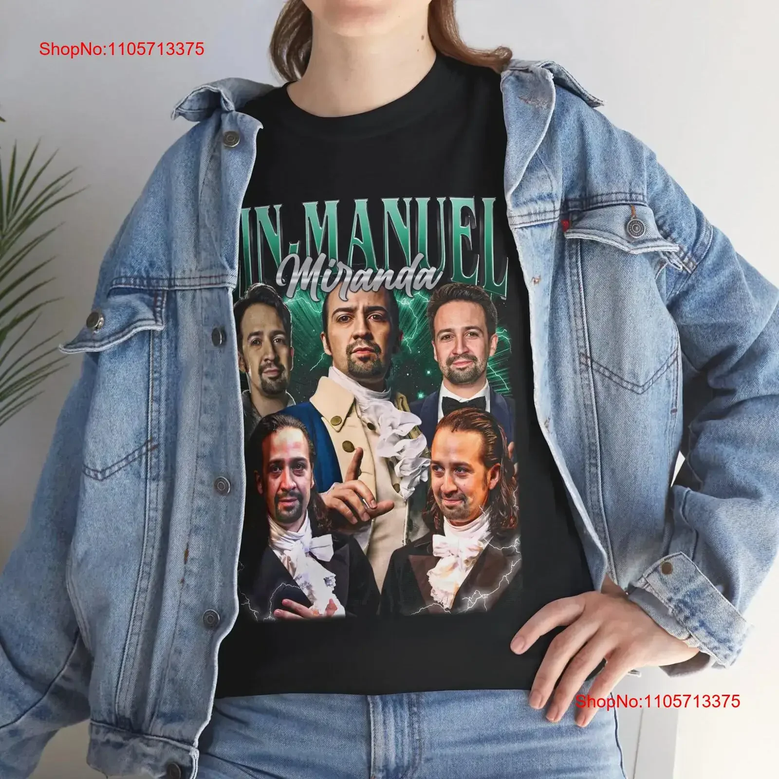Vintage Lin Manuel Miranda T Shirt Music 90s Retro Youth Cotton Top Fan vintage Washed Top For Everyday Wear homme Casual