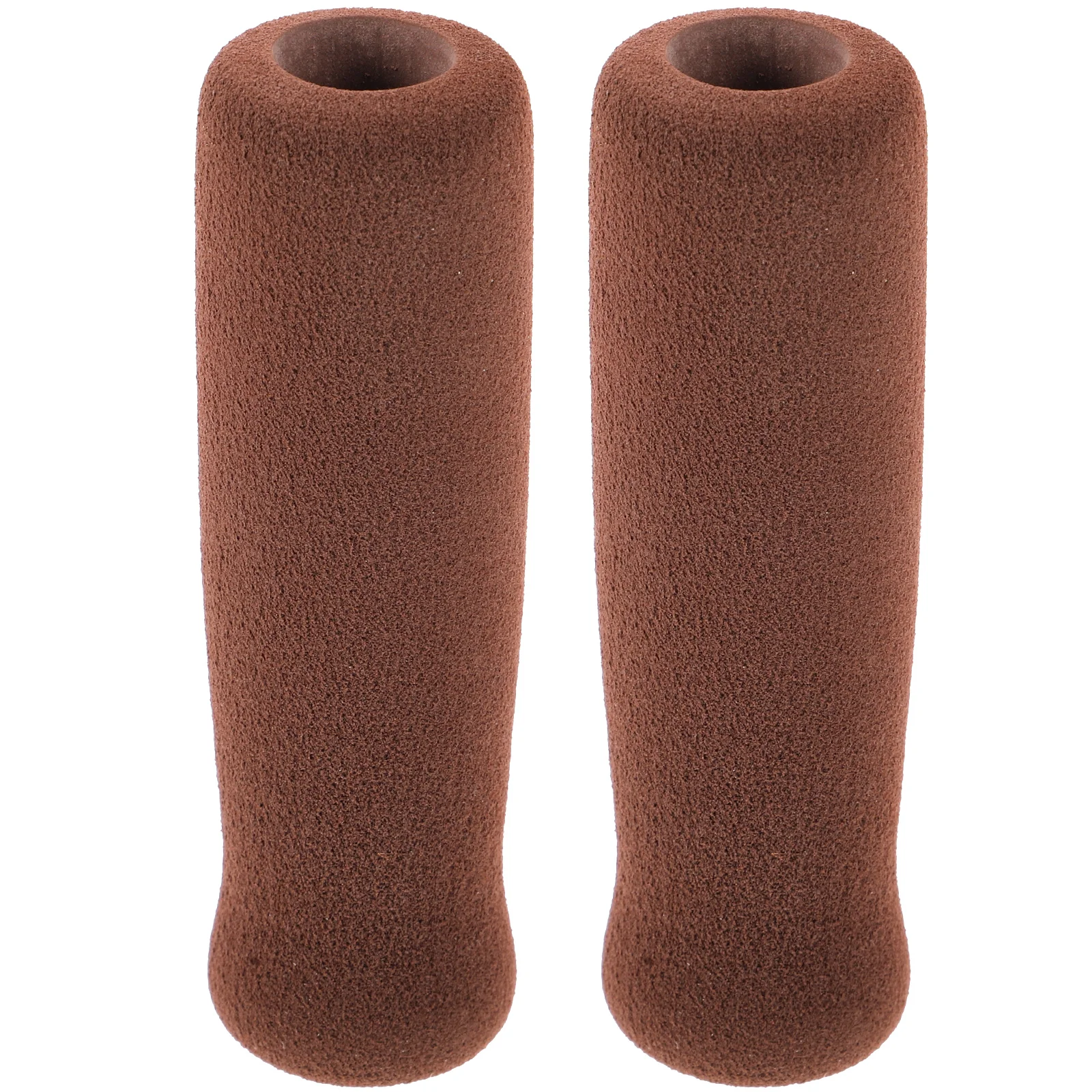 

2 Pcs Walking Aid Handle Cover Anti-skid Crutch Wraps Parts Cane Grips Thick Sponge Elderly