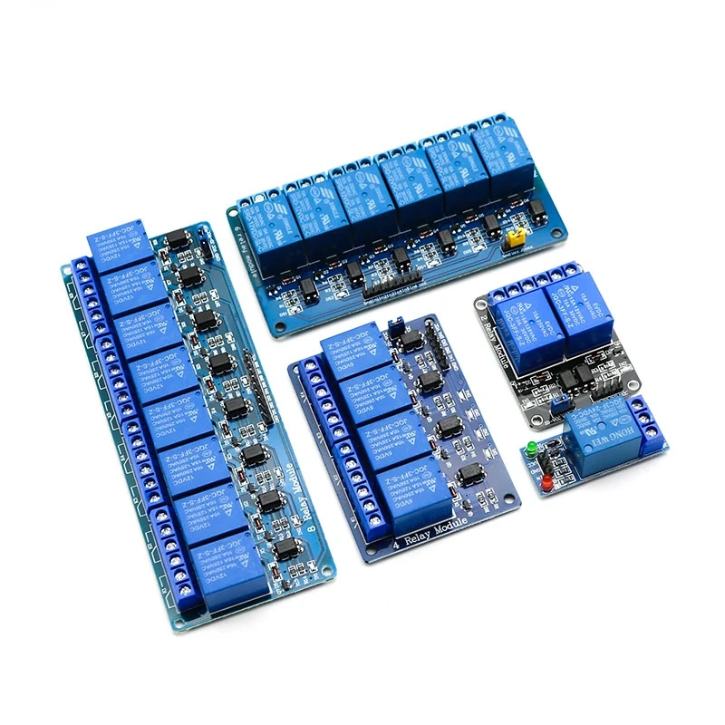 5V 12V 24V Relay Module With Optocoupler Relay Output 1 2 4 6 8 16Way Relay Module For Arduino PLC Automation Equipment Control