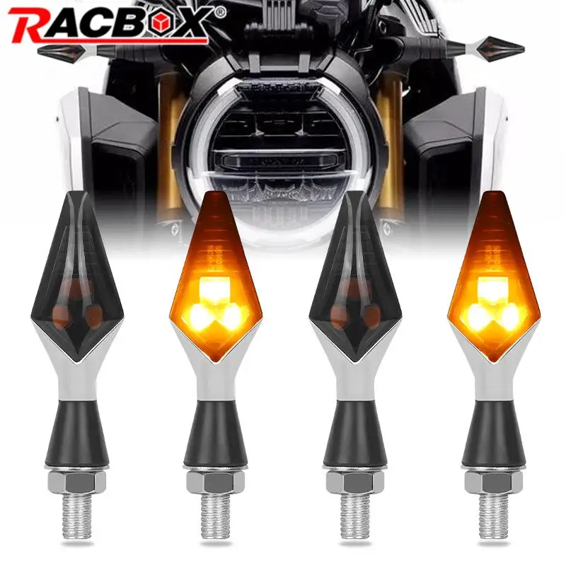 8mm Mini Motorcycle LED Turn Signal Lights Aluminium flasher Arrows Indicators Blinker led for honda yamaha kawasaki cafe racer