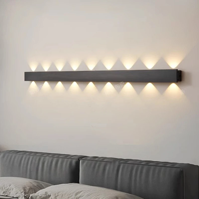 

Modern Linear Wall Lamp Bedside Sconce Lights for Bedroom Hallway Living Room Accent Decor Minimalist Long Strip LED Wall Light