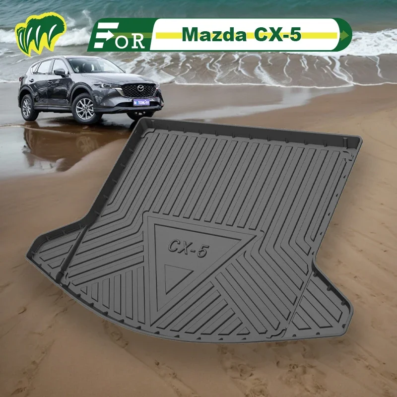 

For Mazda CX-5 18 19 20 21 22 23 2013-2024 Custom Fit Car Trunk Mat All Season Cargo Mat 3D Shaped Laser Measured Trunk Liners