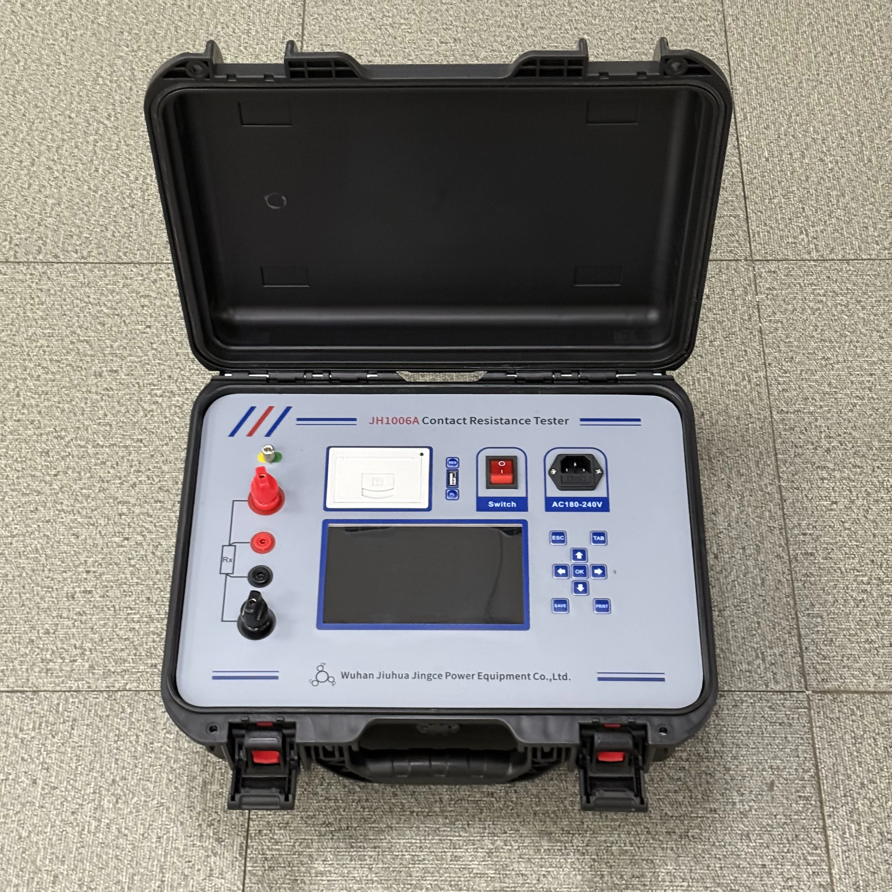 

100A Hipot Micro Ohm Meter Transformer Circuit Breaker Contact Loop Resistance Tester Electrical Instruments Resistance Meter