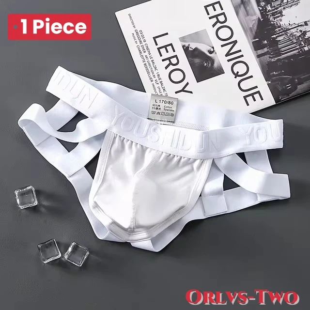 

Men Underwear Sexy Jockstrap Thongs Cotton Briefs Dew Buttocks Underpants Bondage Panties Open Butt Male Lingerie G-String Thong