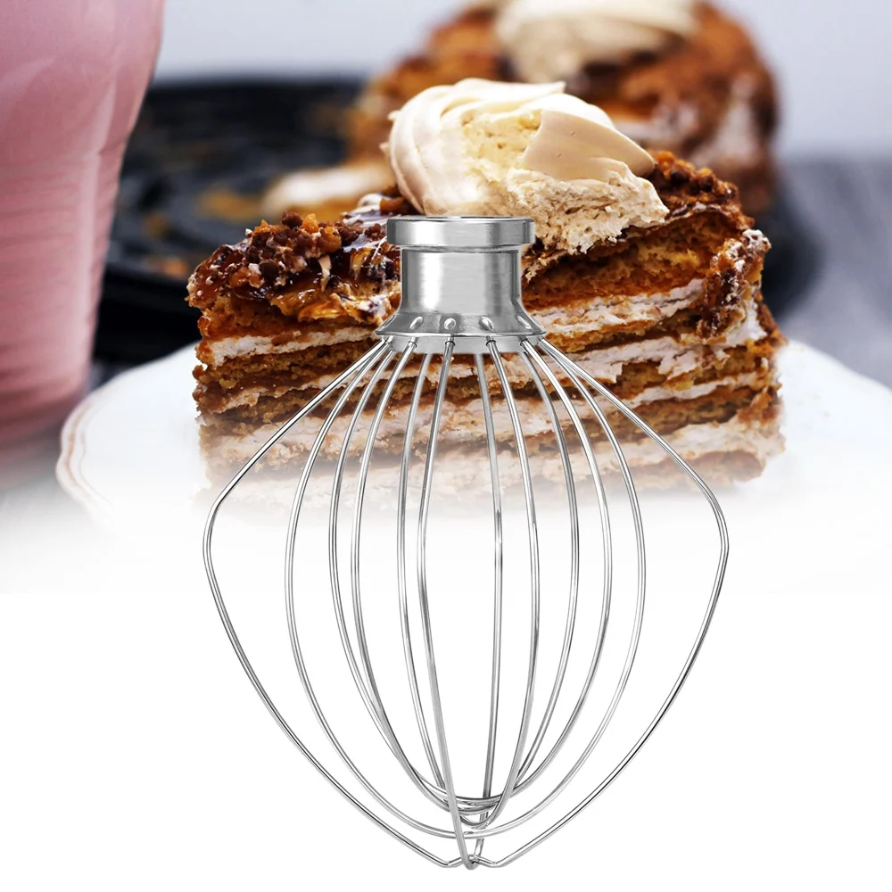 Accessoire de remplacement de fouet pour KitchenAid, tête inclinable, support de centre commercial, fouet métallique K45WW, batteur pour crème aux œufs, 3 pièces