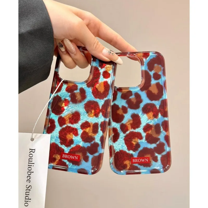 

Leopard Print IPhone Case For IPhone 17 Pro Max 17Air 16 Plus Retro Case Apple 15 14 Pro Protective Case 13 12 Mini Phone Cover