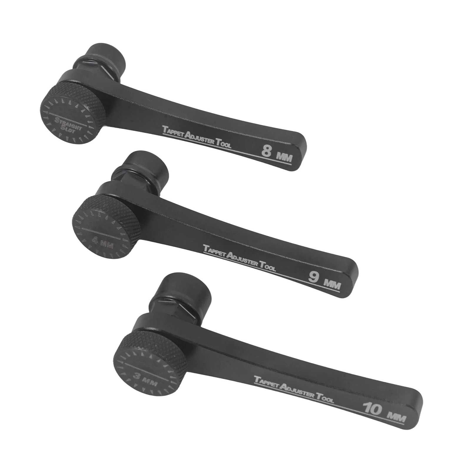 8mm/9mm/10mm Tappet Adjuster Set Motorcycle Tools Square Slot Driver 3mm 4mm Universal For Most Motorbike ATVs