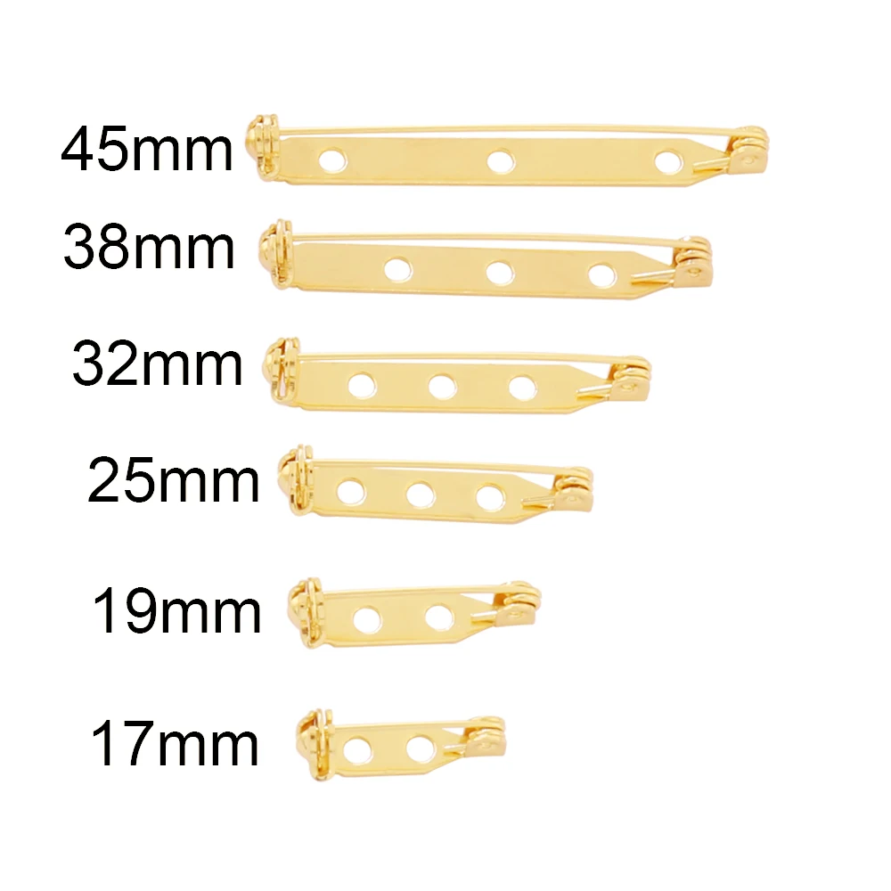 10pcs Stainless Steel Brooch Clip Base Pins Blank Lock Brooch Pin Base For DIY Jewelry Making Findings Accessories Supplies image 6