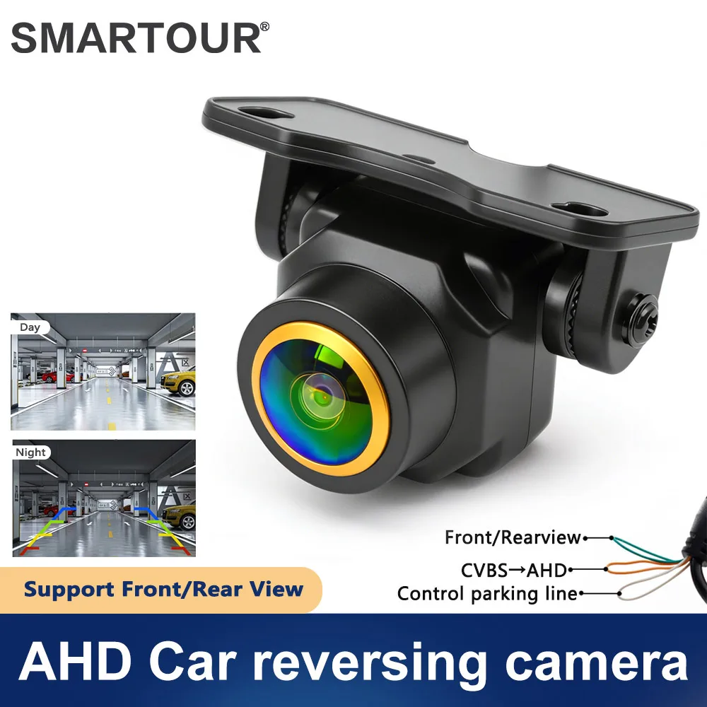 Smartour AHD 720P CCD Auto-Rückfahrkamera Full HD Nachtsicht Fischaugen-Objektiv Fahrzeug-Rückfahr- und Frontkamera