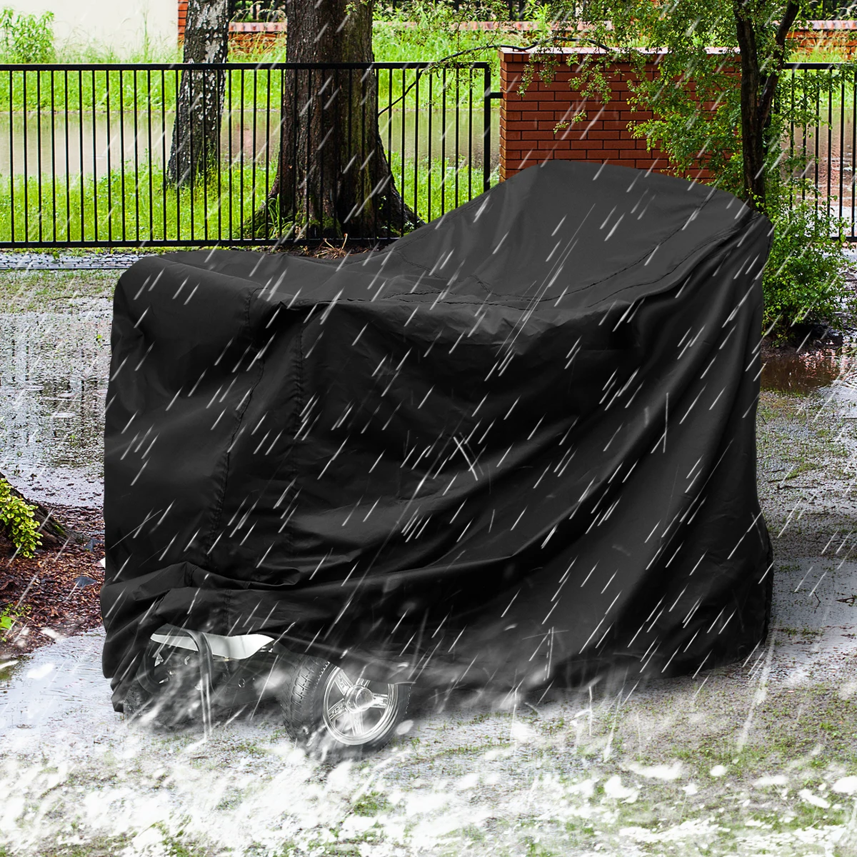 Mobility Scooter Cover 190D Oxford Fabric Rain Protector Waterproof Wheelchair Storage Cover from Dust Dirt Snow Rain Sun Rays