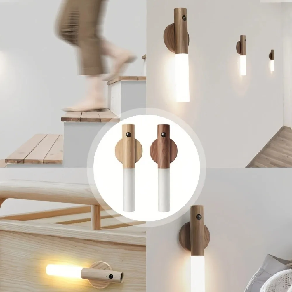 Quality Rechargeable Automatic Night Light Motion Sensor 3-Mode LED Wall Light Cabinet Wall Light Bedroom