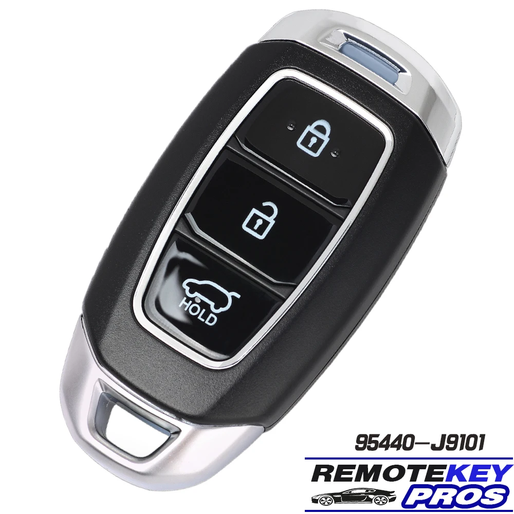 

DIYKEY P/N: 95440-J9101 for Hyundai Kona 2020 2021 2022 Smart Keyless Remote Key 3 Button Fob 433MHz ID47 Chip