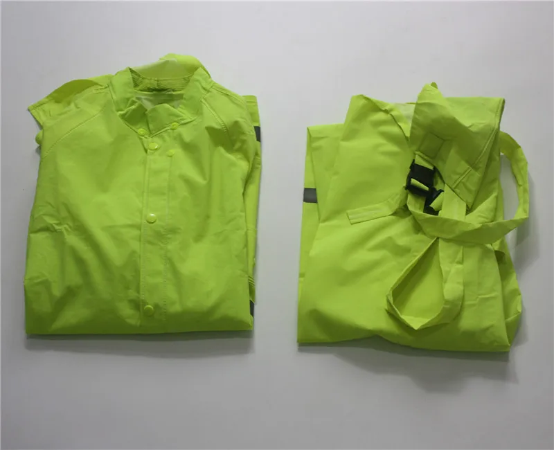 

Men's Outdoor Waterproof Raincoat And Pants Set Cycling Reflective Two-Piece Suit Loose Fit Summer ort Sve Pure Color