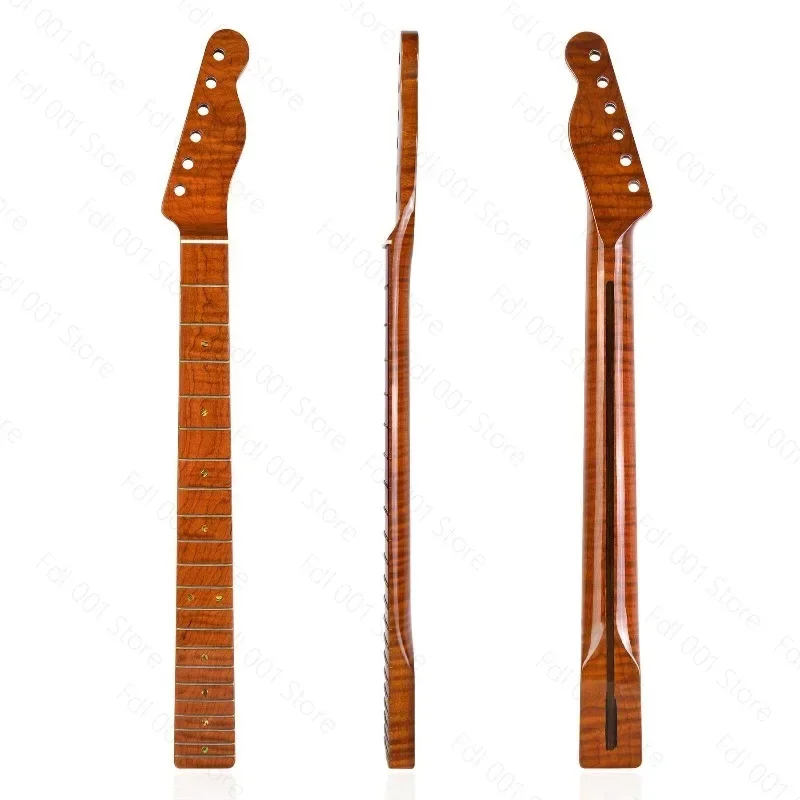 For 21 Fret Roasted Maple Guitar Neck With Cow Bone Nut for Guitar Replacement Modification