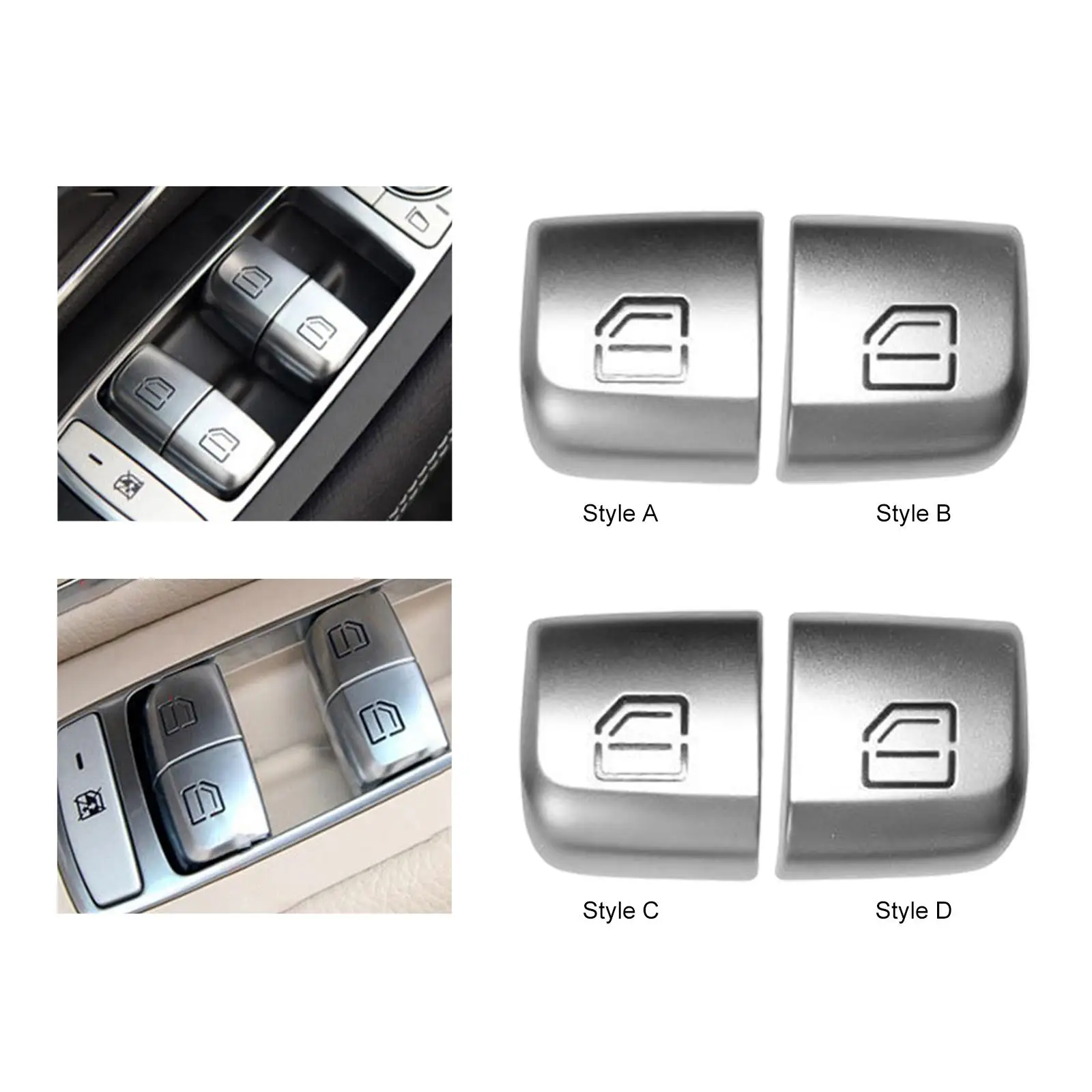 Auto Electric Window Control Switch Button Assembly Replacement