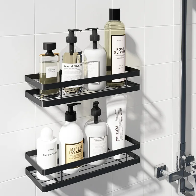 

Bathroom Shelf Bathroom Storage Holder 304 Bath Shower Shelf Black Bath Shampoo Holder Basket Holder Corner Shelf