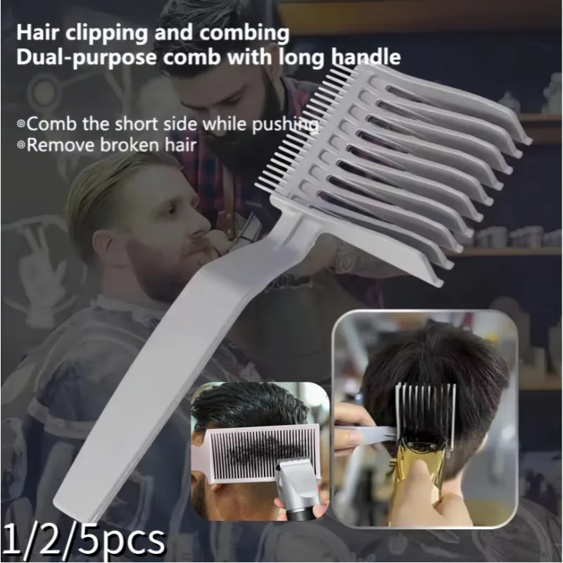 1-5 Stück Herren-Haarschneidekamm Professioneller Gebogener Positionierungskamm Friseursalon Haushalt Klemmzange Seitenschiebekamm Haarstyling-Werkzeug