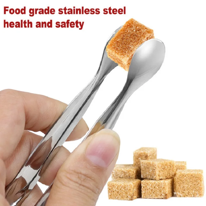 Stainless steel ice clip pliers creative coffee cubes, ice cubes, towels, barbecue food, kitchen supplies