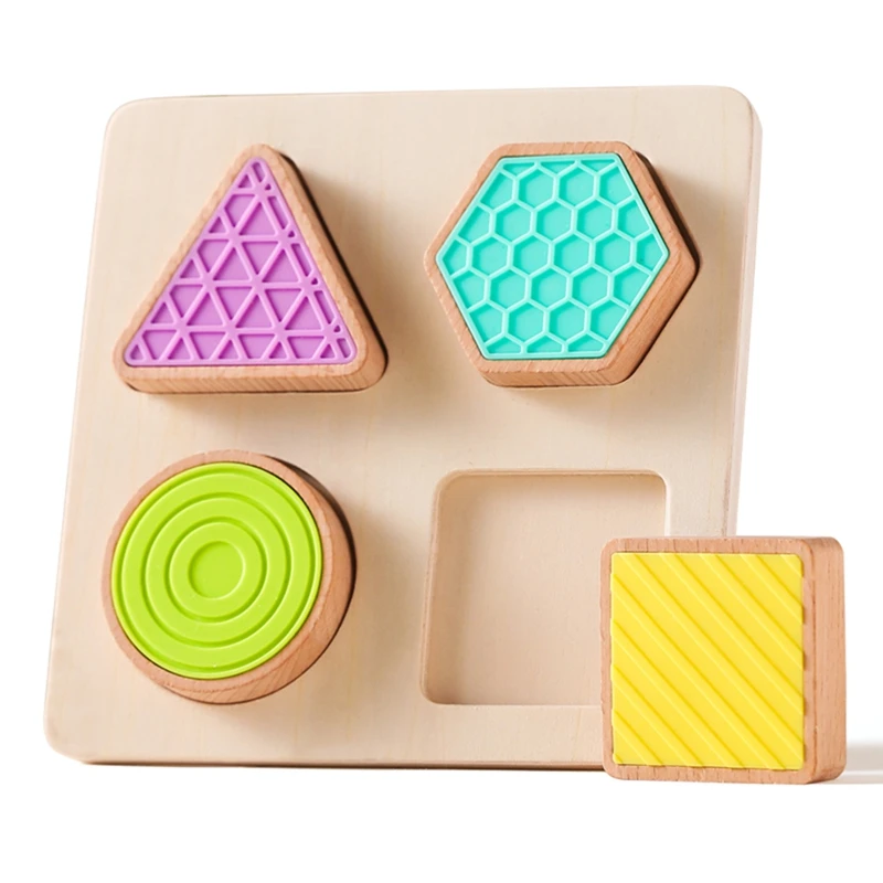 Montessori Toys Baby Wooden Board Sorting Stacking Geometry Sahped Cognition Puzzle Sensor Toys for Kids Education Toys Gift