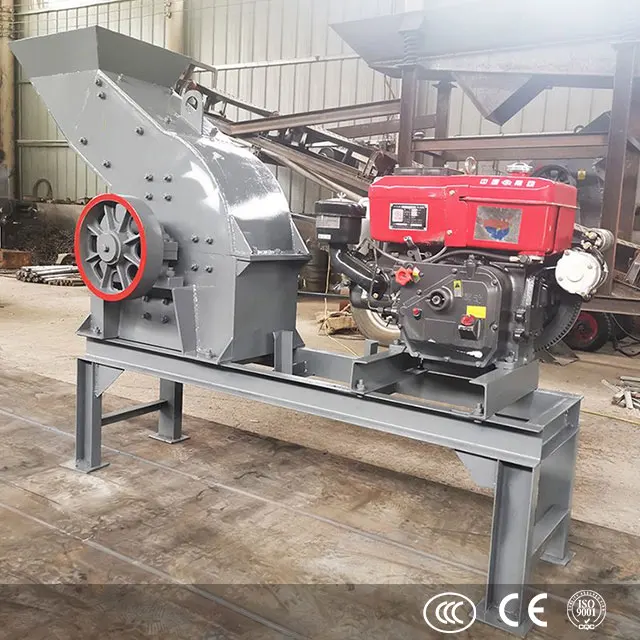 High Efficient Mini Hammer Crusher Machine PC 400*300 for Gold Ore with Core Components Motor Engine Bearing